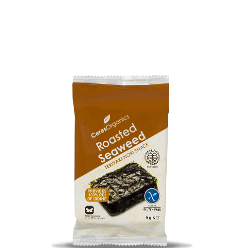 Ceres Roasted Seaweed Teriyaki Snack 5g